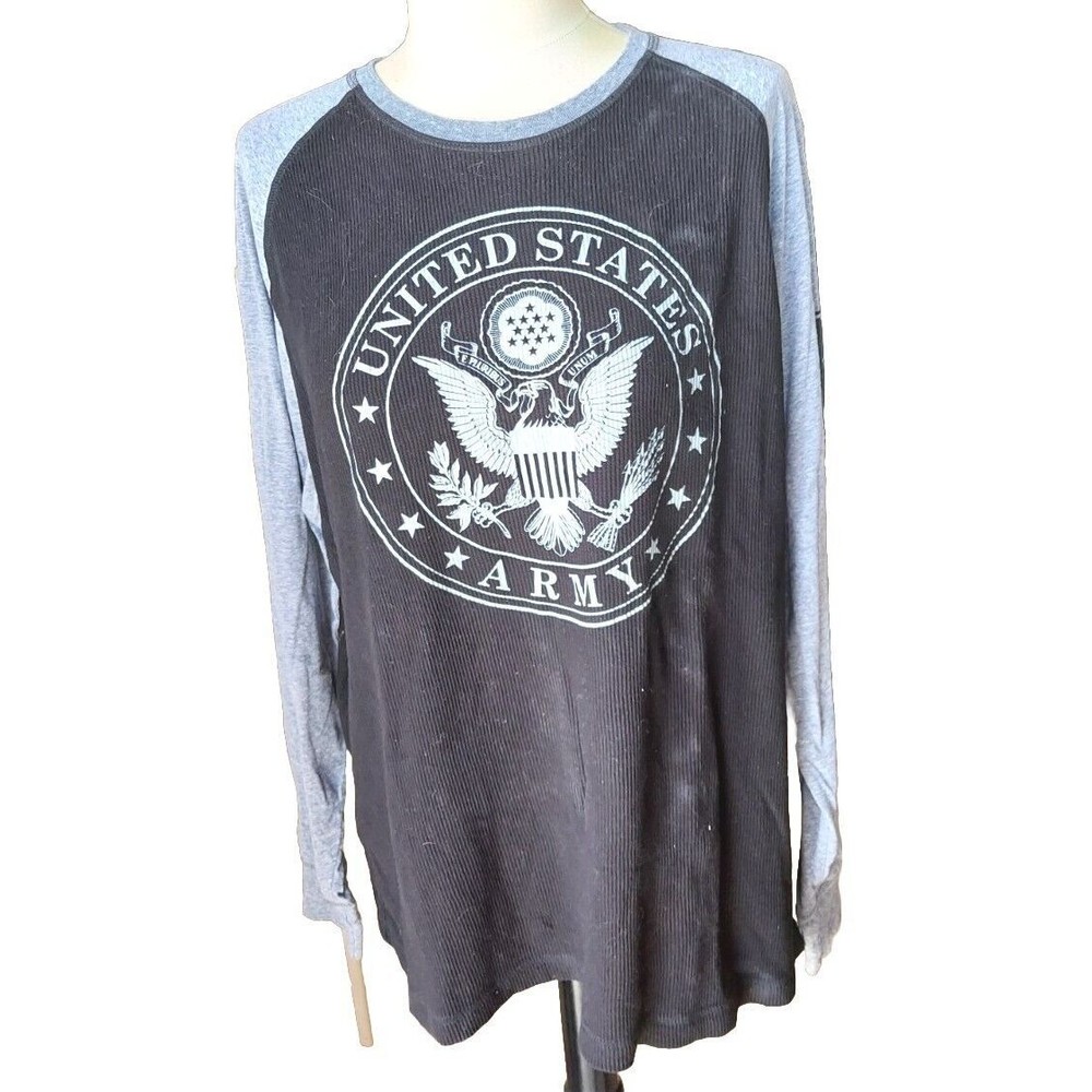 U.S. ARMY PULLOVER SWETSHIRT Size XL Black Gray